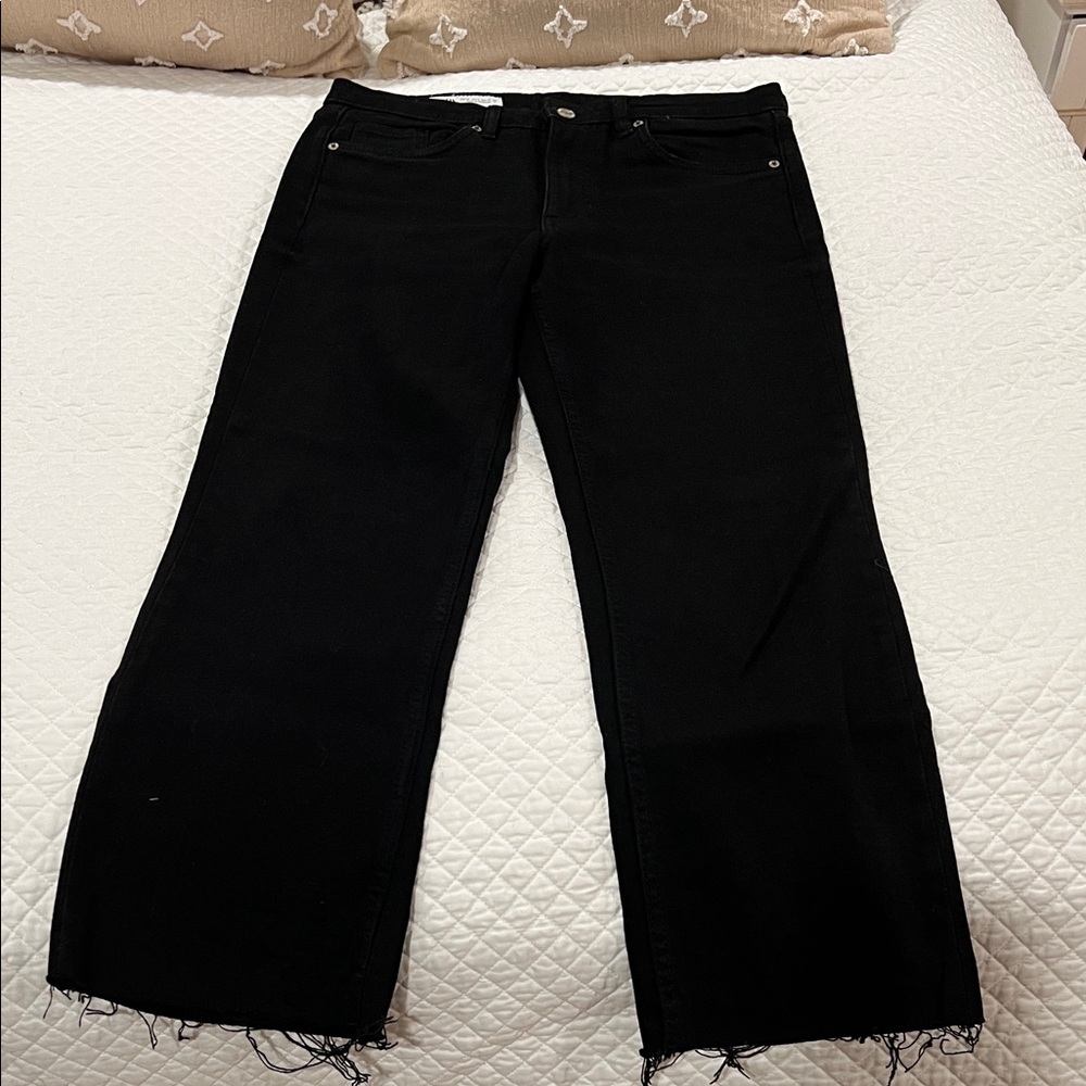 Zara Black Crop Women Jeans Size 6
